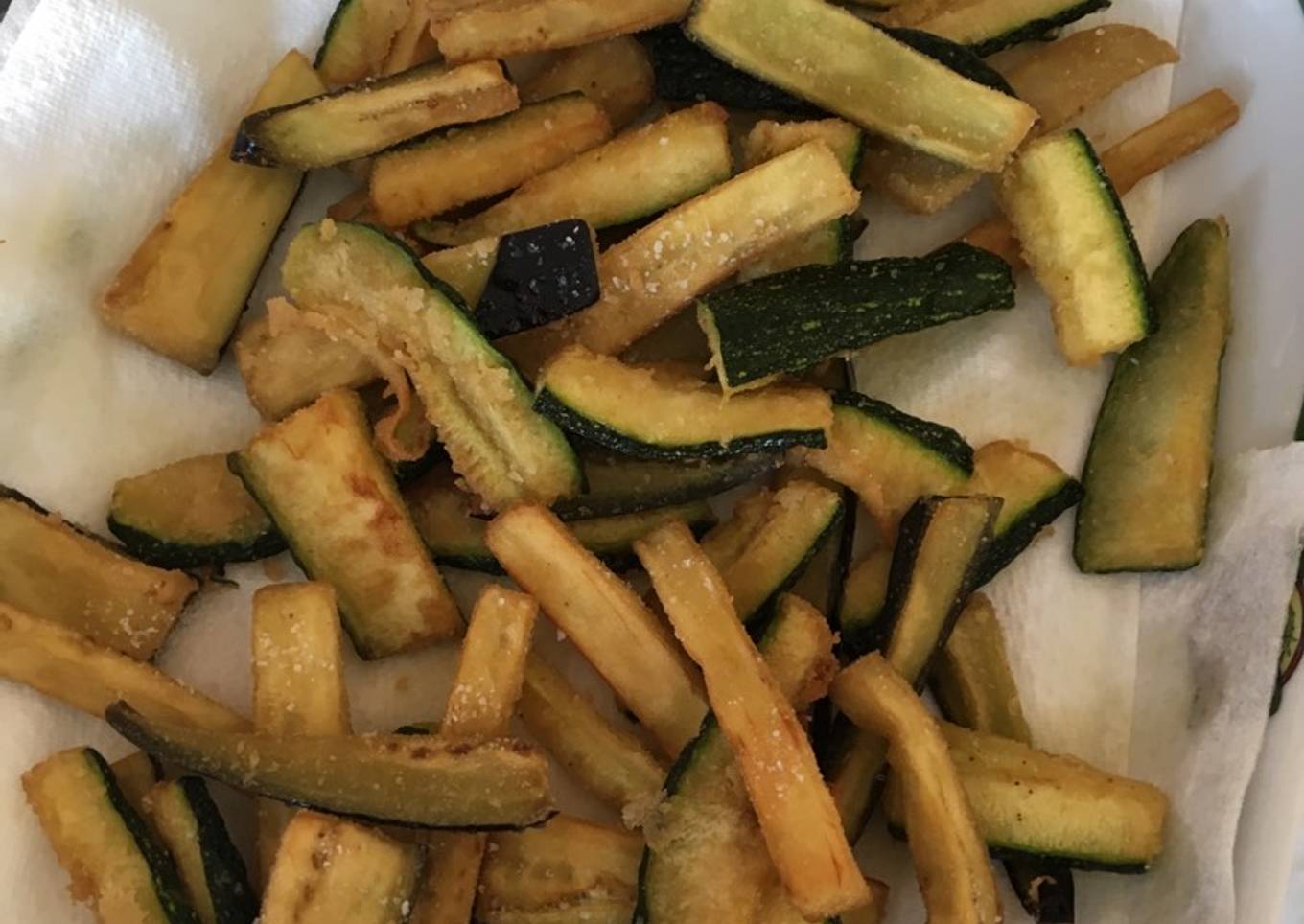 Falsa patatas de calabacín y berenjena 🍆!