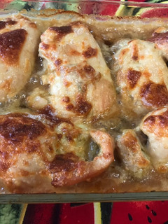 Una foto de Contramuslos rellenos con mozzarella y pesto