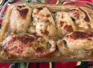 Una foto de Contramuslos rellenos con mozzarella y pesto