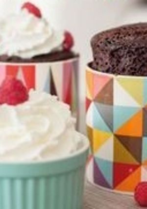 Una foto de Brownie en taza en 3 minutos