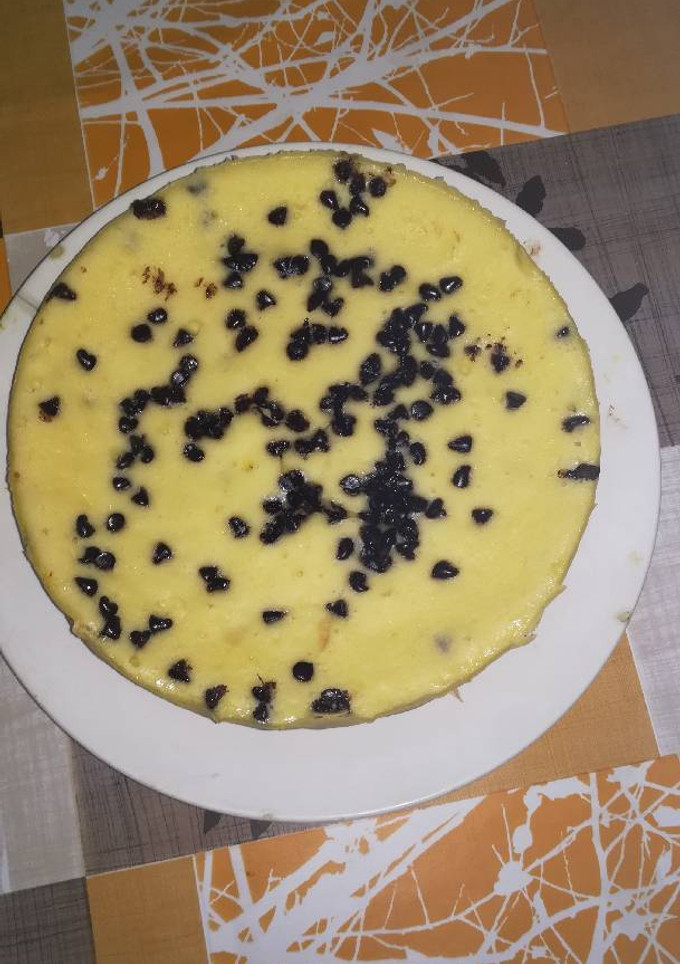 Una foto de Tarta de queso y yogur con pepitas de chocolate en la olla GM g