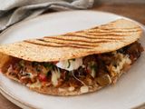 Ανοιχτό burrito με κοτόπουλο fahitas