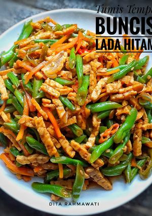 Foto resep Isi Piringku-Tumis Tempe Buncis Lada Hitam