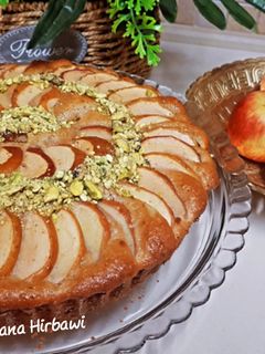 صورة لوصفة كيكة التفاح 🍎🍎