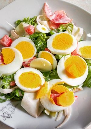 Una foto de Ensalada de huevo cocido