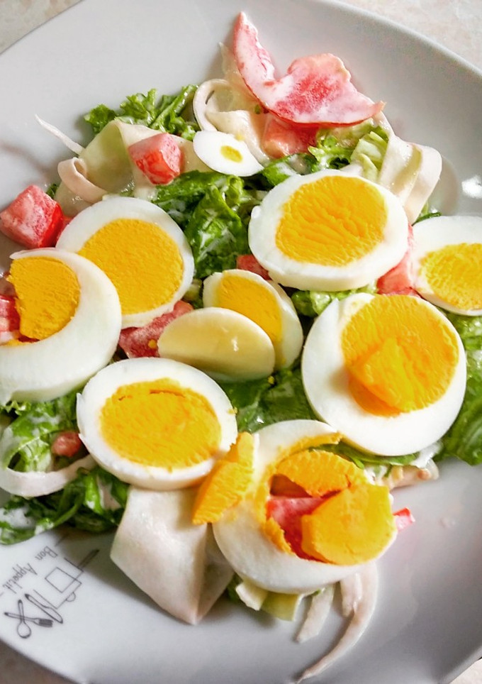 Una foto de Ensalada de huevo cocido
