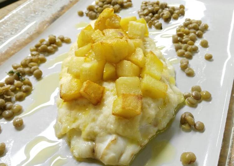 Filetto di orata con lenticchie alla viareggina