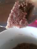 Mug cake de frutos rojos vegano