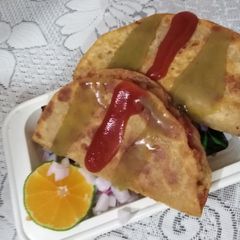 A picture of Potato Tacos.