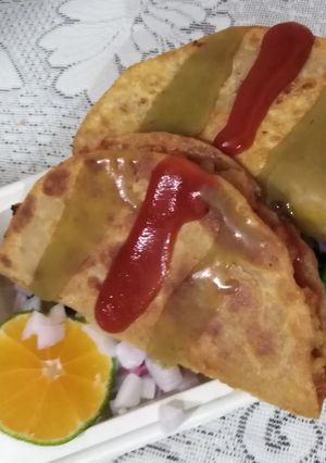A picture of Potato Tacos.