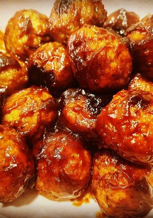 A picture of Barbecue and Beer Meatballs.