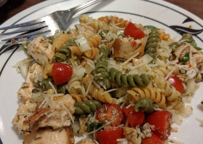Steps to Prepare Any-night-of-the-week Cold Chicken Pasta