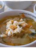 Sopa juliana de verduras
