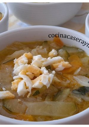 Una foto de Sopa juliana de verduras