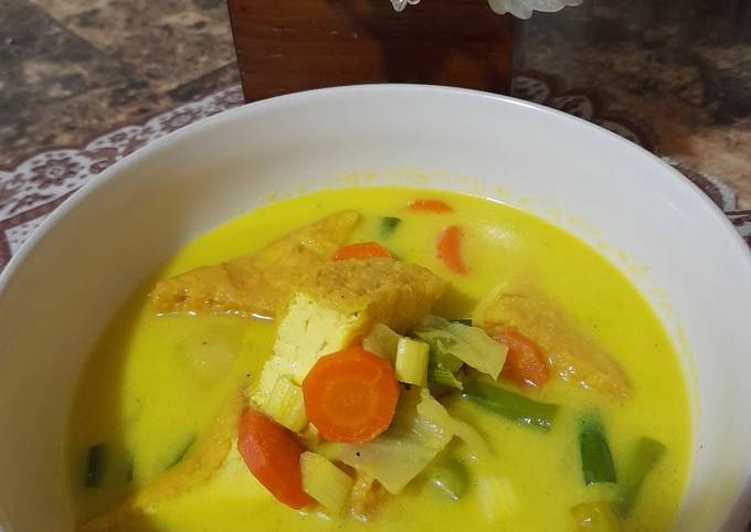Cara Gampang Membuat Sayur Tahu Santan Kuning 🥕🥥🍲 Anti Gagal