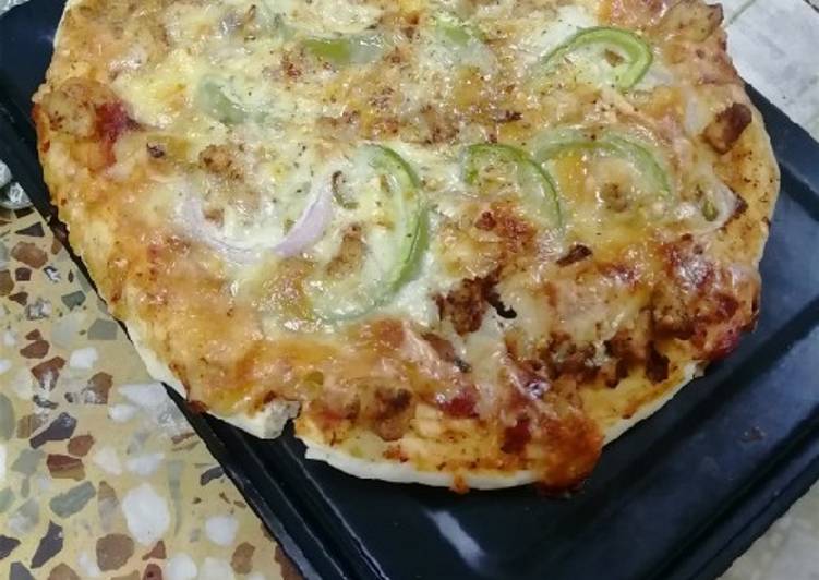 Easiest Way to Make Homemade Chicken Fajita pizza