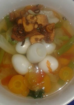 Foto resep Sup Telur Puyuh