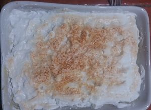 Una foto de Postre de tapioca con leche