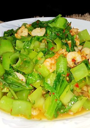 Foto resep Tumis Sawi Pahit Semi Pedas