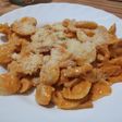 Pasta con salsa crema de zapallo