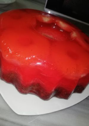 صورة لوصفة كيك الجيلي 🍓