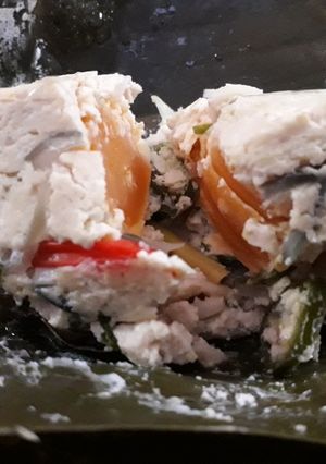 Foto resep Pepes telur asin dan tahu