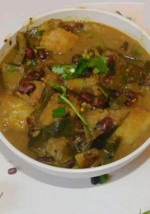 A picture of Zucchini adzuki beans koottu.