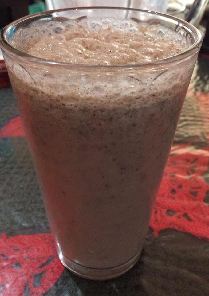 Una foto de Licuado de plátano-fresa-chocolate y algo más