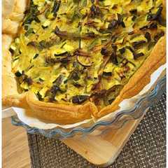 A picture of Tarta de vegetales verdes.
