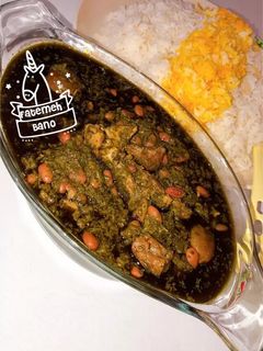 عکسی از دستور قورمه با گوشت گردن و دنده گوسفندی