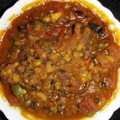 A picture of Tadka egg mix.