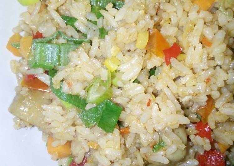 Nasgor sayur ala kadarnya