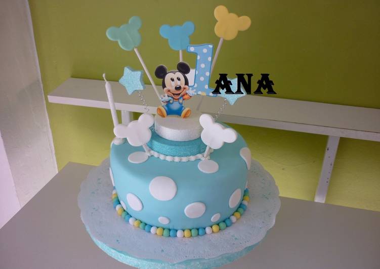 Torta De Mickey Bebe De 1 Ano Receta De Gringa Cookpad