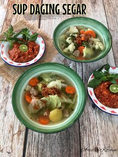 Foto resep Sup Daging Segar