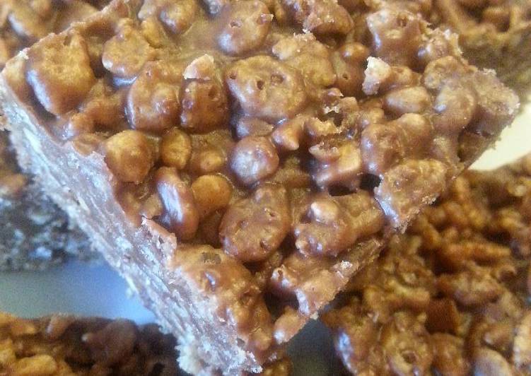 Recipe of Super Quick Homemade Chocolate Peanut Butter Crunch Bars