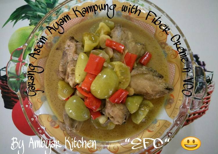 Resep Garang Asem Ayam Kampung with Fiber Creme n VCO (Tdk Pedas) yang Enak