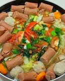 Resep Sop Sosis Bakso + Sayuran