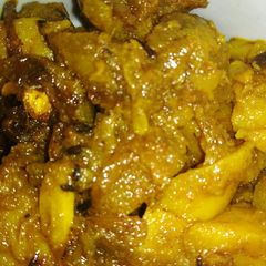 Aaloo tinda stir fry A picture of Aaloo tinda stir fry.