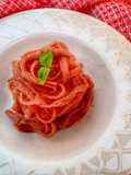 Linguine alla crema di barbabietola