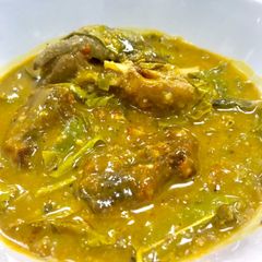 A picture of Oha soup.