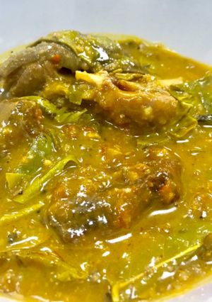 A picture of Oha soup.