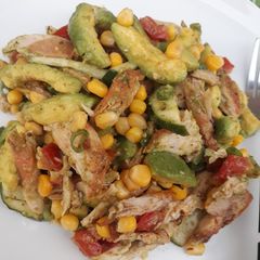 A picture of Avocado chicken salad.