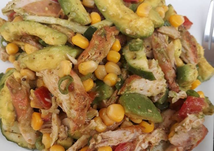 Easiest Way to Prepare Super Quick Homemade Avocado chicken salad