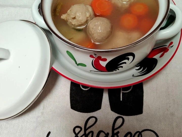 Langkah Mudah untuk Menyiapkan Resep Sup Bakso Ayam Kampung yang Lezat Sekali Anti Ribet, Menggugah Selera