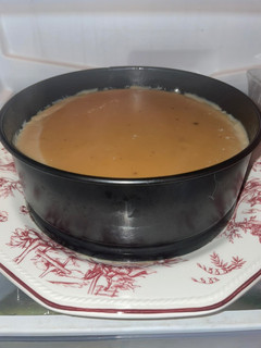 Una foto de Flan de café