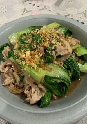 รูปของ กวางตุ้งผัดน้ำมันหอย🥬