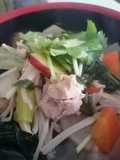 Udon noodle in Kenchin soup(Japanese vegetable chowder)
