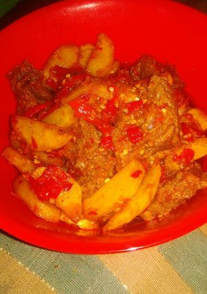 Foto resep Dendeng Sapi Balado Kentang