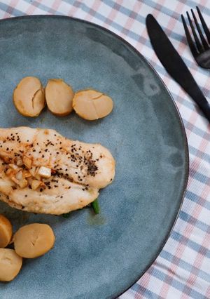 A picture of Garlic Butter Sea Bass Fillet.