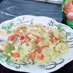 A picture of Chicken vegetable macronies.